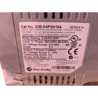 Allen-Bradley 3HP 22B-E4P2N104 PowerFlex 40 Frequenzumrichter 2.2kW