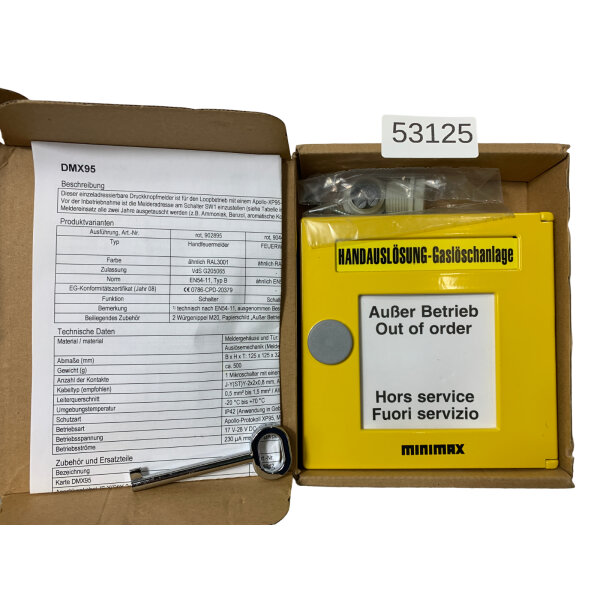 MINIMAX DMX95 HANDAUSLÖSUNG 904477