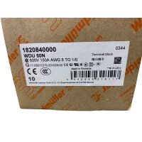 10 STK Weidmüller WDU 50N Reihenklemmen 1820840000