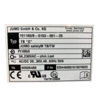 JUMO 701160/8-0153-001-25