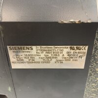Siemens 1FT6084-8AC71-1TA0 Brushless Servomotor