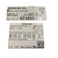 Siemens 1PH7167-2NF03-0DJ0 Servomotor