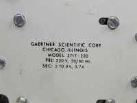 Gaertner 271T-220  TRANSFORMER POWER SUPPLY MODEL 271T  transformator