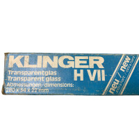 KLINGER Transparentglas 280x34x17 mm Schauglas