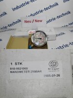 GLOGAR  PSI EN837    810-9921060 Manometer 250 BAR