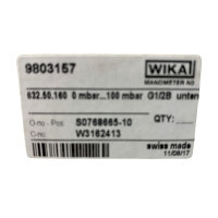 WIKA Manometer 632.50.160