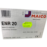 MAICO ENR 20 Ventilator 0081.0316  Gehäuse hat leichte Transportschaden