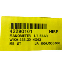 WIKA 233.30 NG63 Manometer
