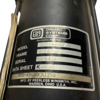 Ormec 193-04-0087-0 Servomotor mit Drehgeber 25-S110-B16-1250