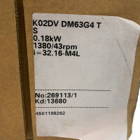 KEB K02DV DM63G4 TS Getriebemotor 0,18 kw 43 min