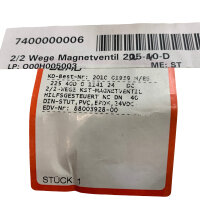 Gemü 225 40D 0 1141 24 DC Magnetventil