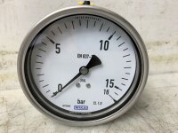 WIKA Manometer 232.50 NG100 0-16 bar G1/2B exzentrisch hinten