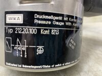WIKA Kontaktmanometer 212.20.100 Kont. 821.3 Druckmessgerät mit Kontakteinrichtung