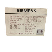 Siemens 6FC5114-0AA01-0AA1 modulare Einbau-Stromversorgung