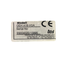tci GEH A18-VGA Anzeige-Panel