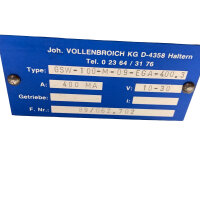 Joh. Vollenbroich GSW-100-M-09-EGA-400.3 Nockenschaltwerk