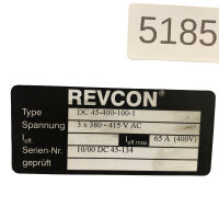Revcon DC 45-400-100-1 Energie-Rückspeisemodul