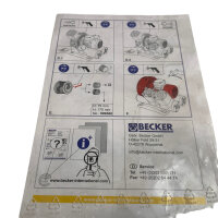 Becker GBVA 1.130-69 Gerätefuss für Seitenkanalverdichter SV 8.190