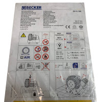 Becker GBVA 1.130-69 Gerätefuss für Seitenkanalverdichter SV 8.190
