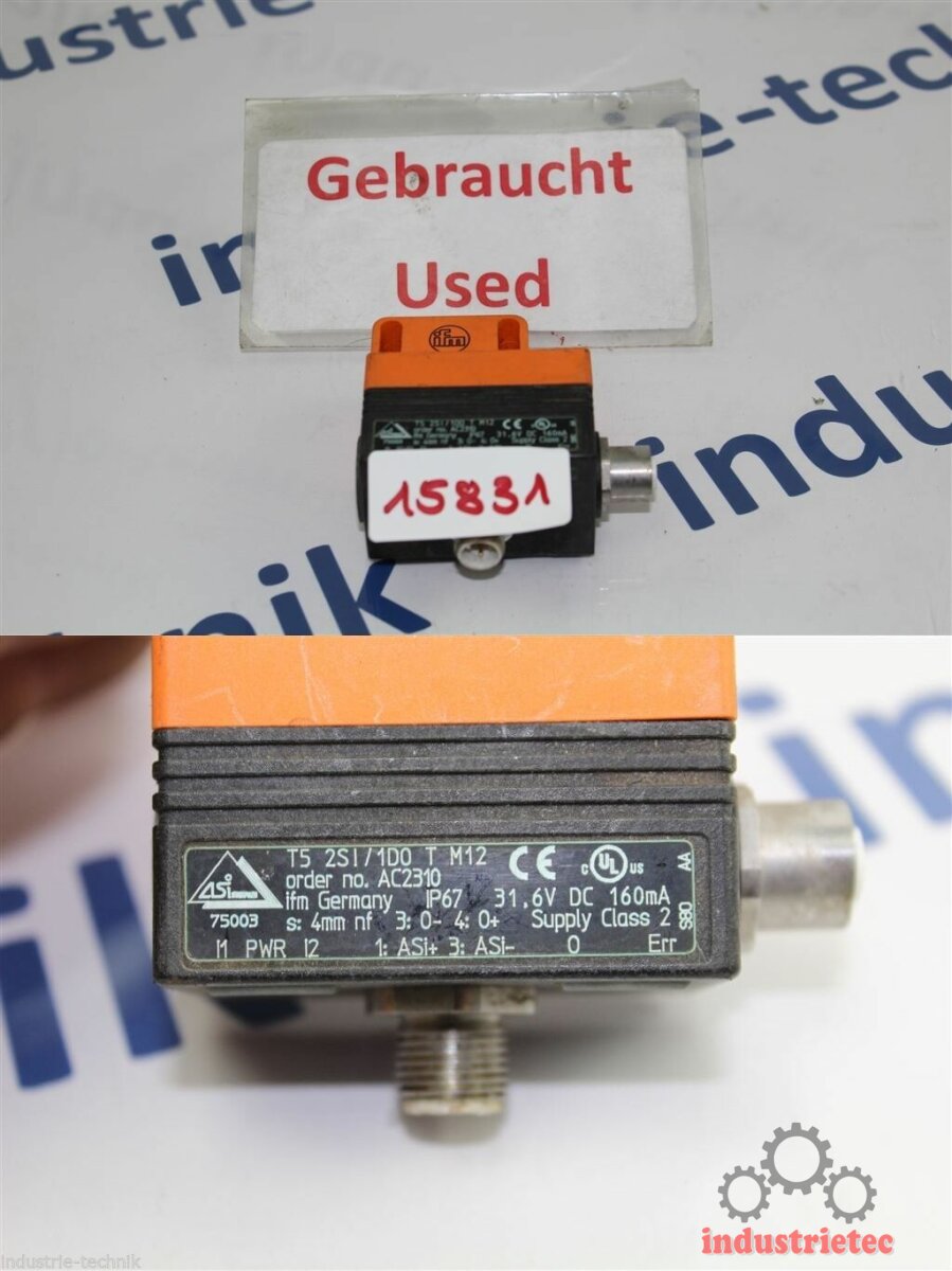 IFM AC2310 DoppelSensor T5 2SI/1D0 T M12 T52SI/1D0TM12 - Industrie Er