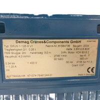 Demag Cranes DKUN 1-125 K V1 Elektrokettenzug DKUN1-125KV1