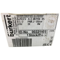 Bürkert 6281EV A13,0EPDM M5 00221898 Magnetventil