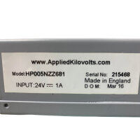 Applied Kilovolts HP005NZZ681 High Voltage Power Supply...