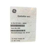 GE Power SIR 4 Controller Unit V3714015-00001 Steuerung...