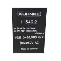 Kuhnke I 1540.2 Einphasen-Strommeßrelais 36.348