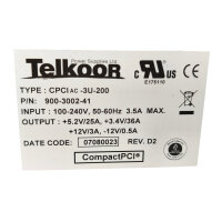 Telkoor CPCIAC-3U-200 10007327 R.00 Netzteil