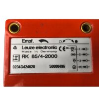 Leuze Electronic RK 85/4-2000 Reflex Photoelectric Sensor...