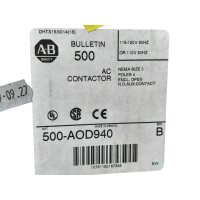 Allen-Bradley 500-AOD940 Schütz mit Hilfskontakt