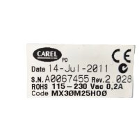 CAREL MX30M25H00 MPXPRO Kühlstellenregler