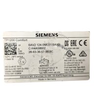 Siemens Simatic HMI TP1200 Comfort Panel 6AV2124-0MC01-0AX0