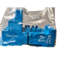 SET Inhalt 5 Stück!!! Finder 92.03 Relaissockel Blau Schraubfassung