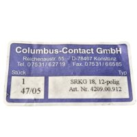 Columbus SRKG 18  4209.00.912 12-polig...