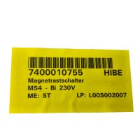PINTSCH MS4/BI 230V Magnetrastschalter 2-038389