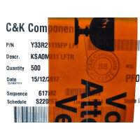 500x C&K Components KSA0M211 LFTR Mikrotaster...
