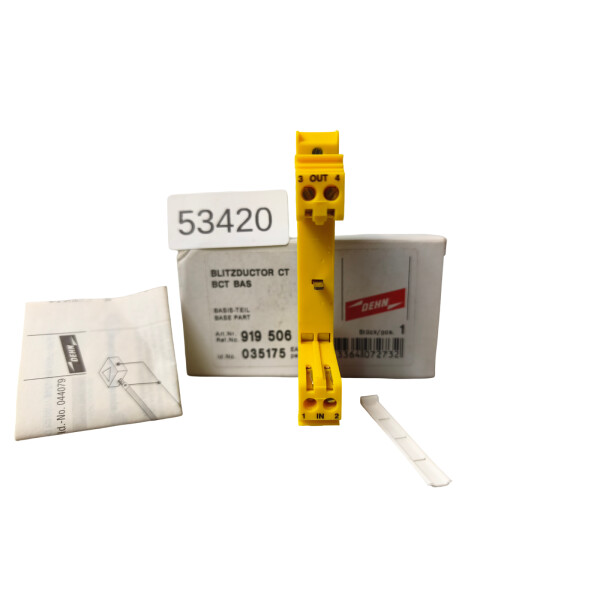DEHN BLITZDUCTOR CT BCT BAS Basisunterteil 919 506 Überspannungsschutz