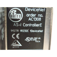 ifm electronic AC1308 AS-i ControllerE DeviceNet Gateway AS-Interface Controller