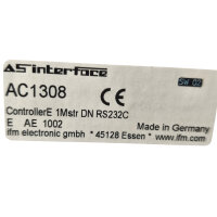 ifm electronic AC1308 AS-i ControllerE DeviceNet Gateway AS-Interface Controller