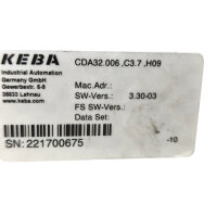 KEBA CDA32.006,C3.7,H09 Industrial Automation Modul Steuerung Controller
