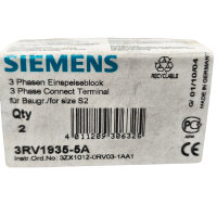 Siemens 3RV1935-5A 3-Phasen Einspeiseblock Größe S2