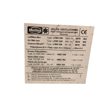 Helios LFBR 200 Radial-Rohrventilator