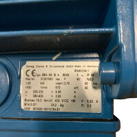 DEMAG 1,5 KW ZBA 90 B 4 B020 Getriebemotor ZBA90B4B020 i=17