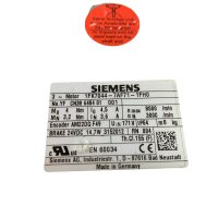 Siemens 1KF7044-7AF71-1FH0 Servomotor