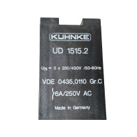 Kuhnke UD 1515.2  Spannungsrelais Phasenüberwachung VDE0435,0110 Gr.C