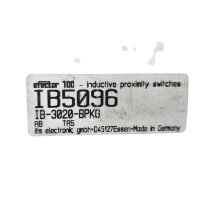 ifm efector IB5096  Induktiver Näherungsschalter 20mm IB-3020-BPKG Sensor