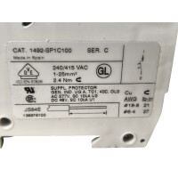Allen-Bradley 1492-SP1C100 Leitungsschutzschalter