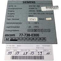 Siemens 6EW1861-3BA Stromversorgungsmodul